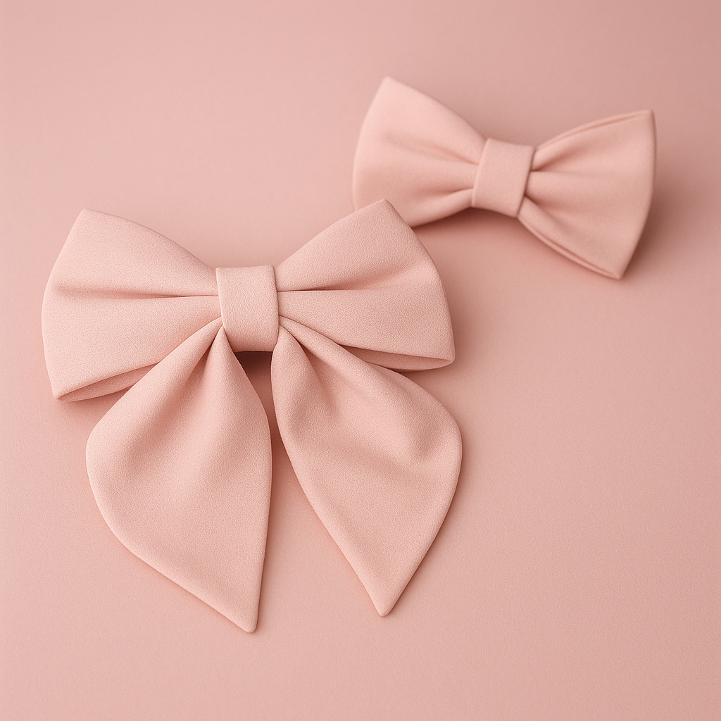 pink dog bowtie