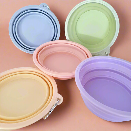 Collapsible dog bowls
