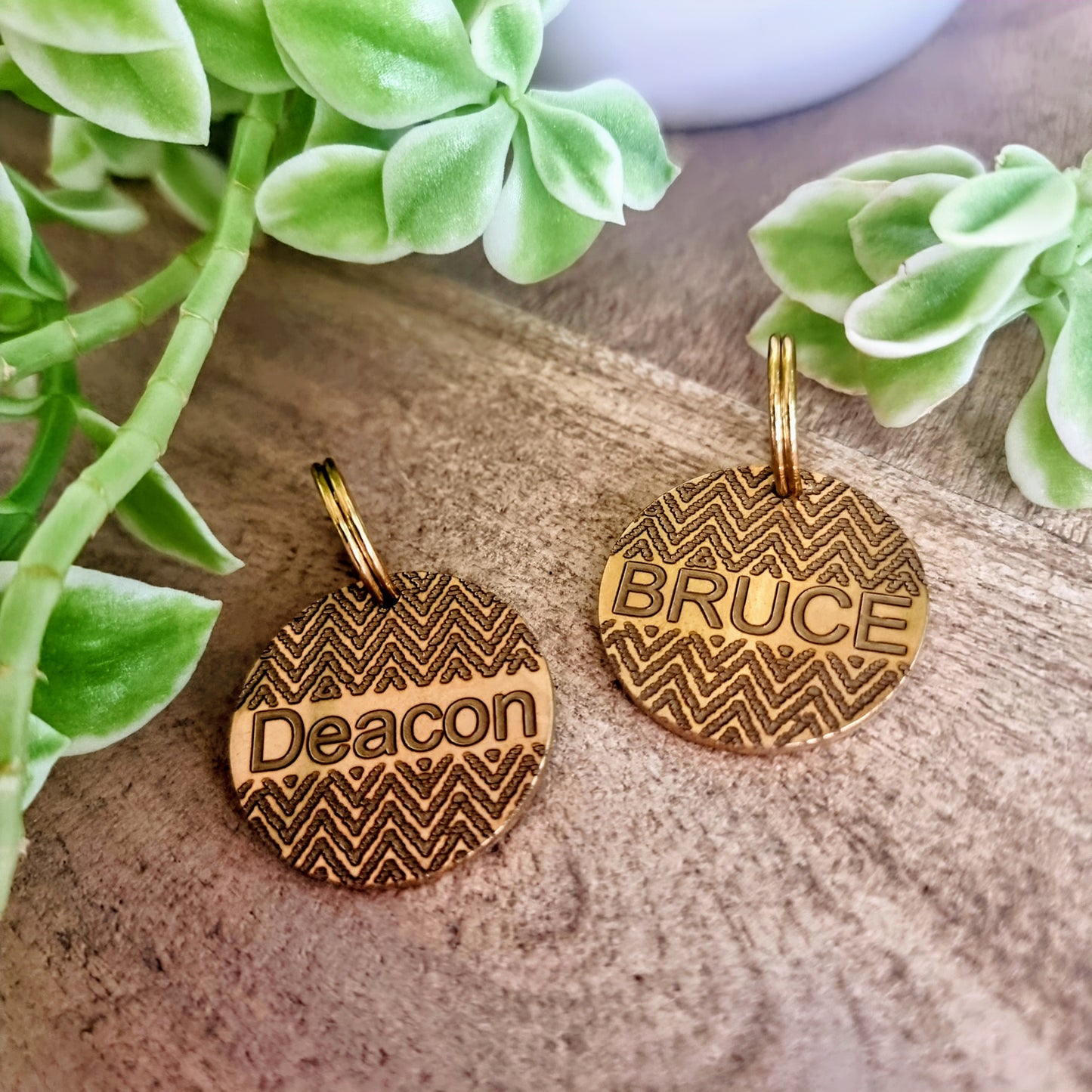 Brown Tweed Martingale collar