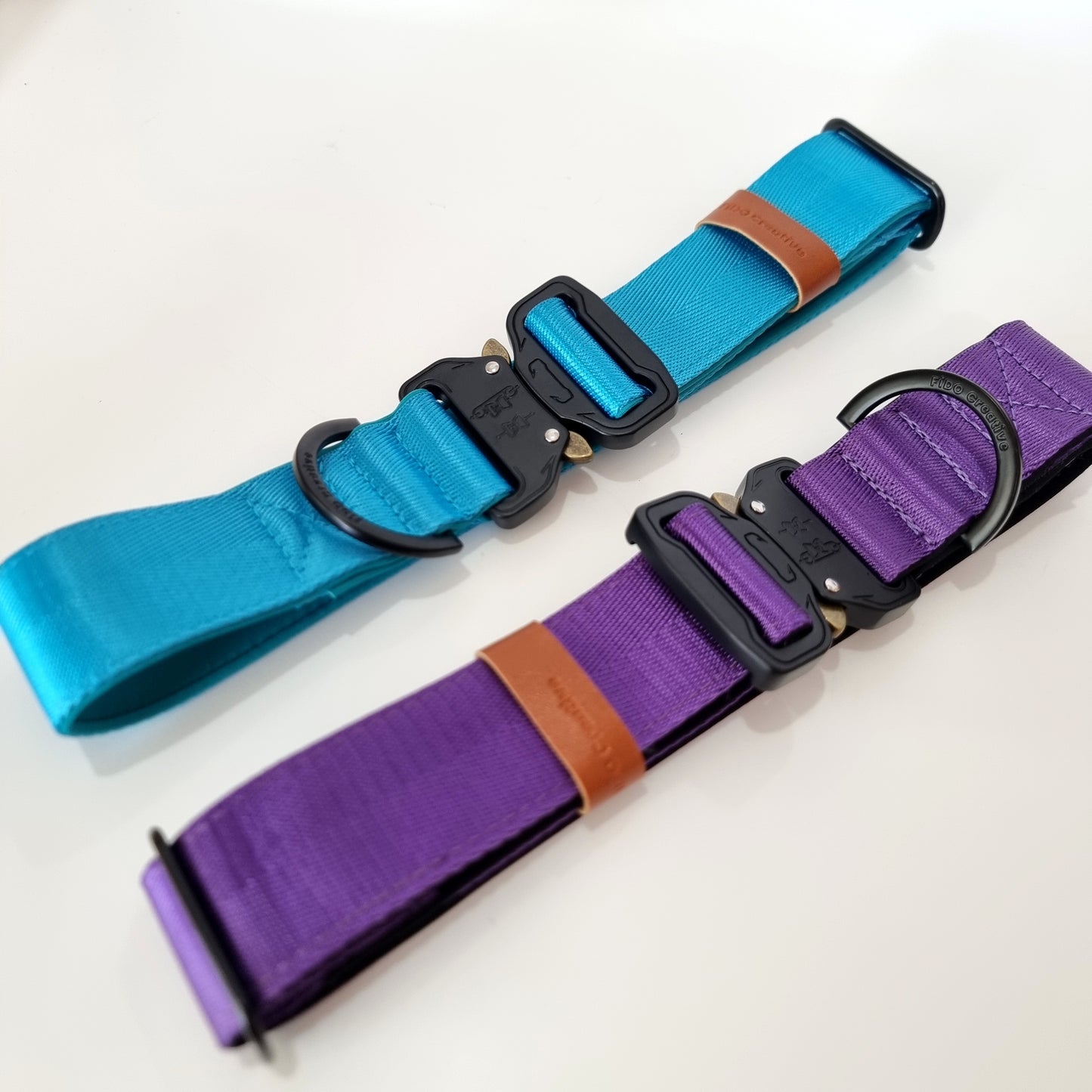Royal Purple Personalised Dog Collar – Padded Buckle Collar with Optional Name Printing
