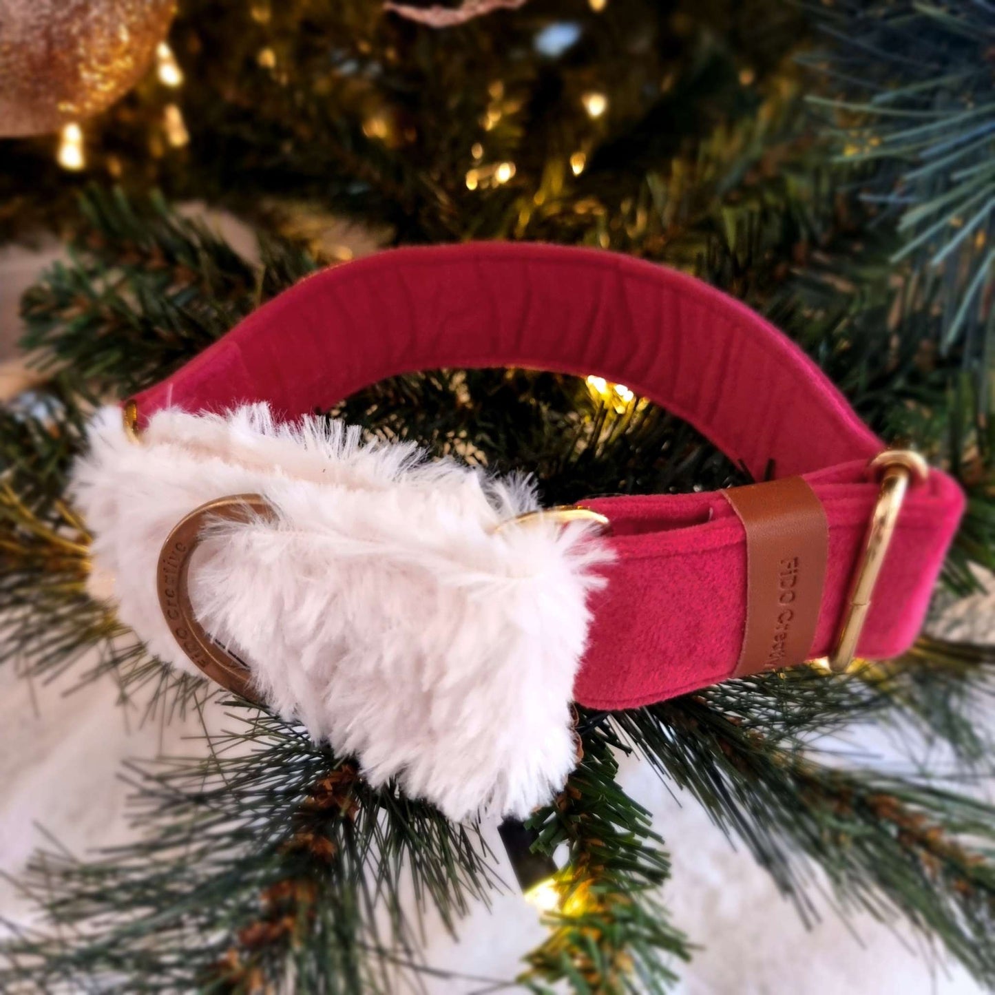 Santa martingale collar for Christmas 