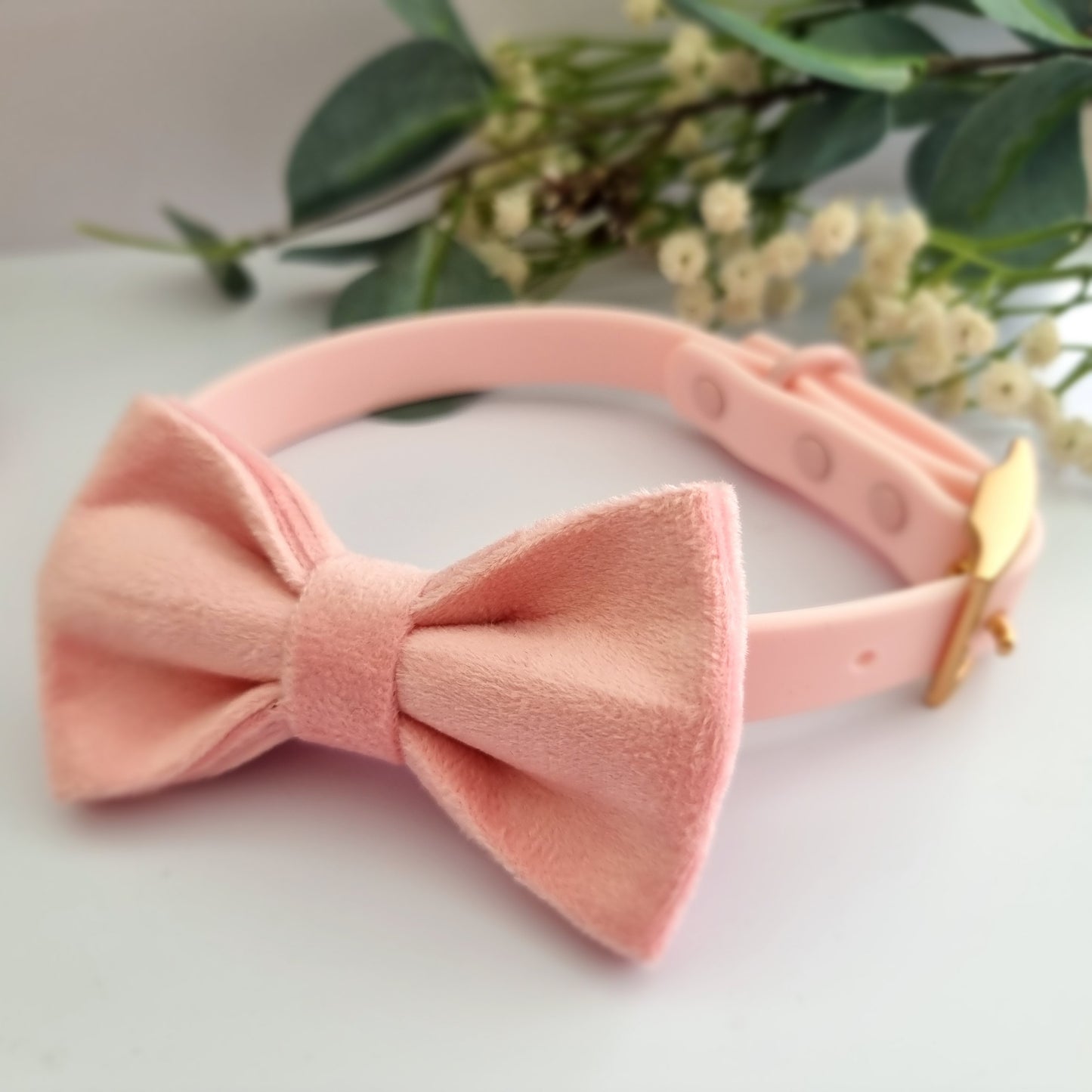 Waterproof pink dog collar - PVC