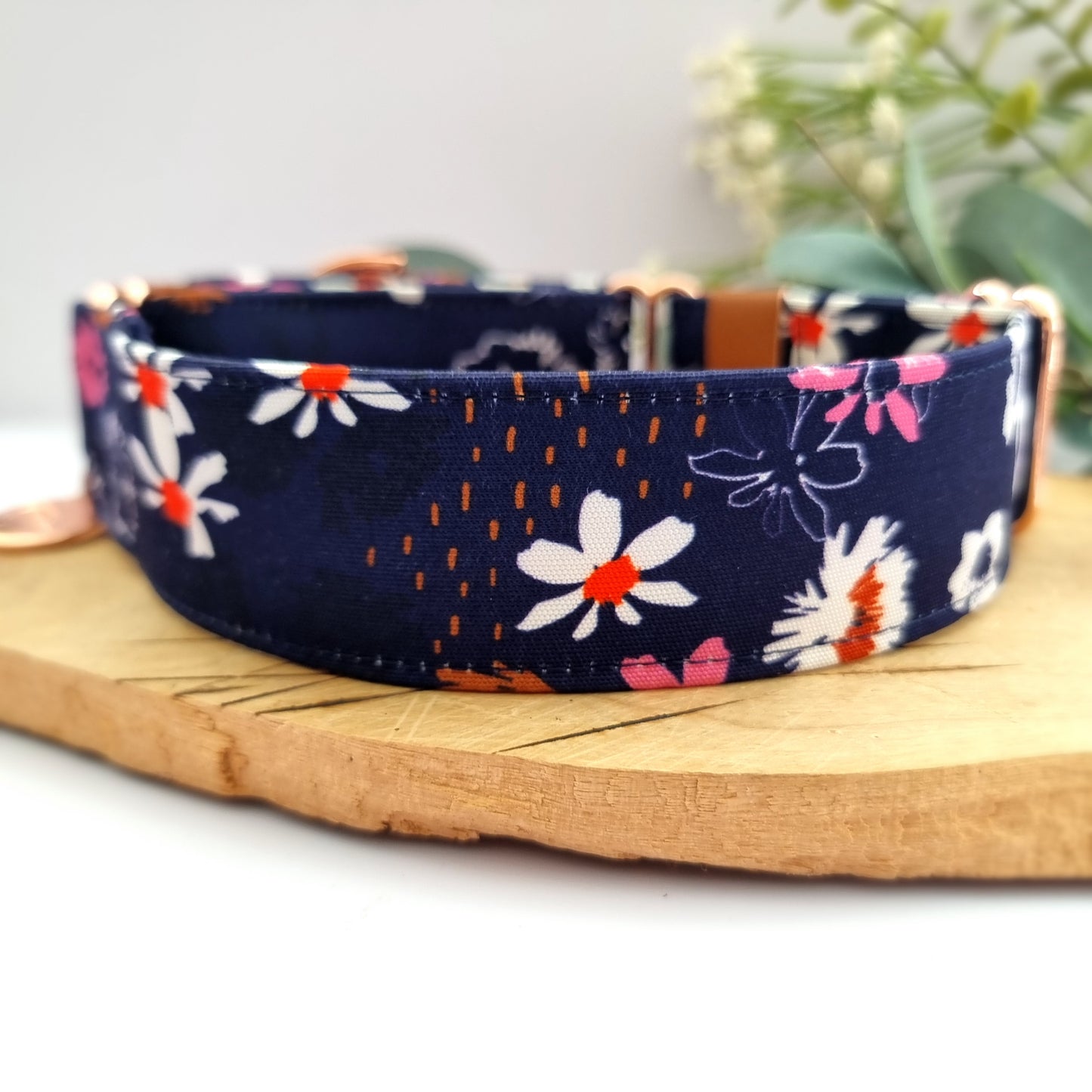 Lola Floral martingale collar - Water resistant