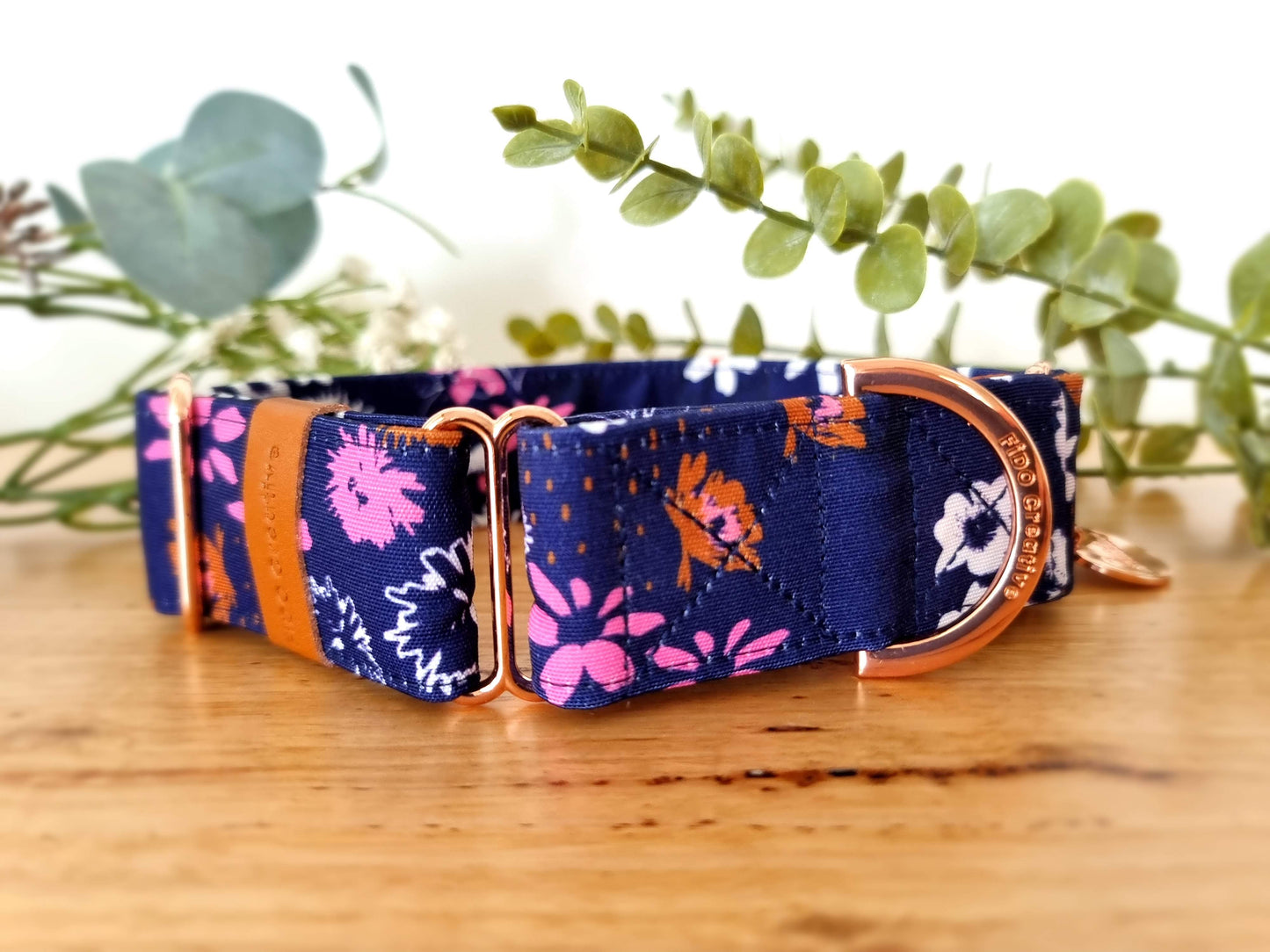 Lola Floral martingale collar - Water resistant
