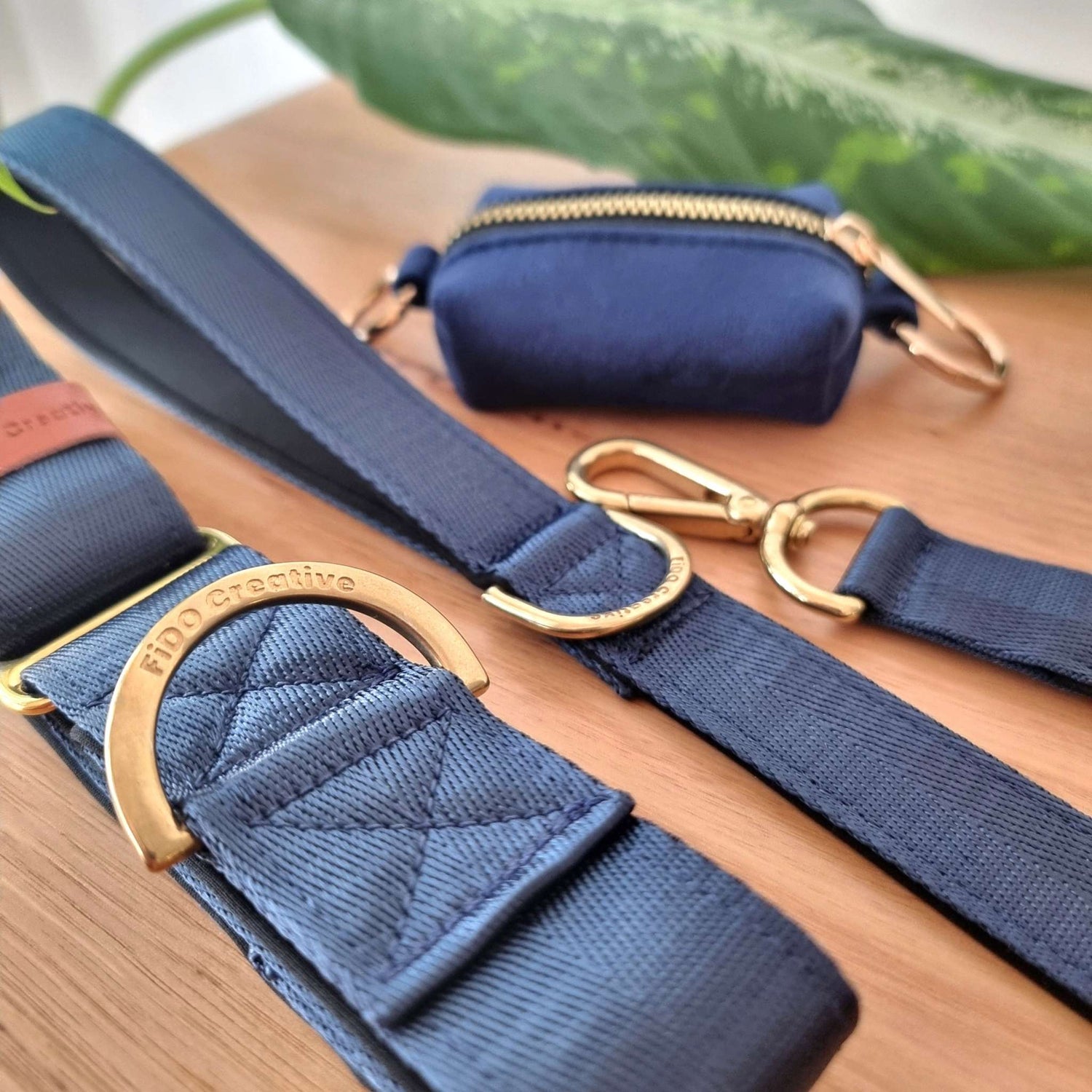 navy blue martingale collar