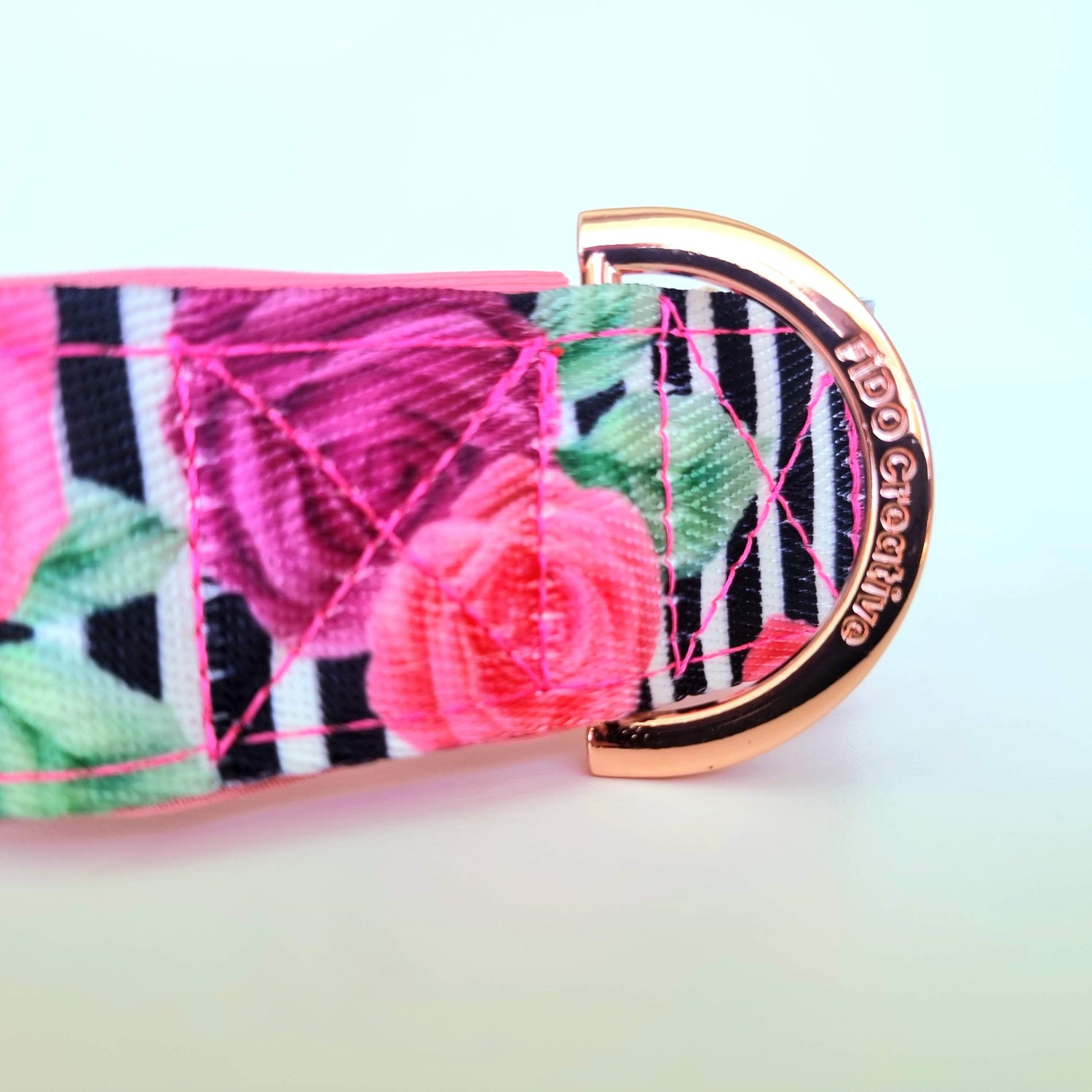 Rose gold martingale collars