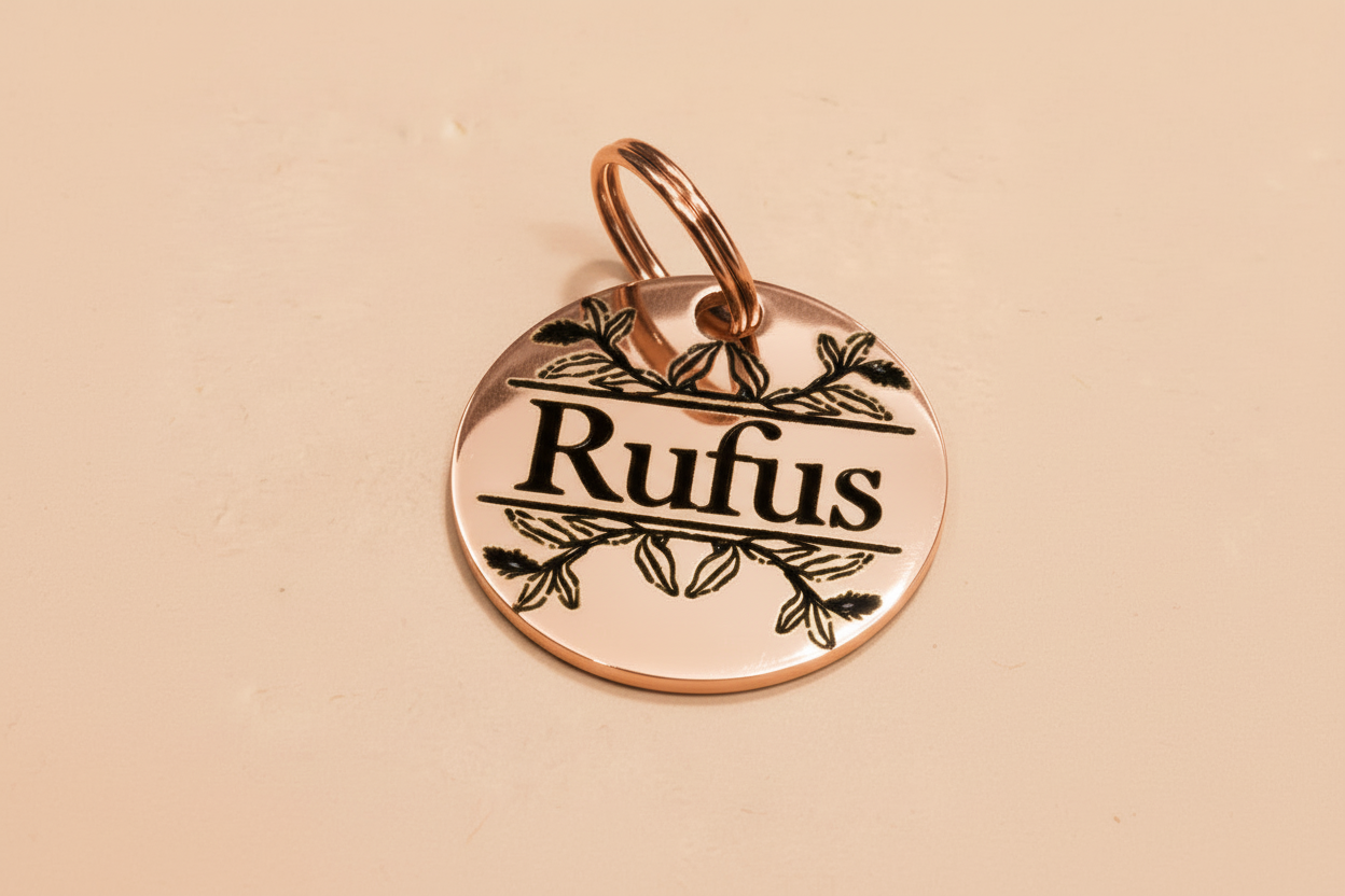 Dog name ID tag - Ginger