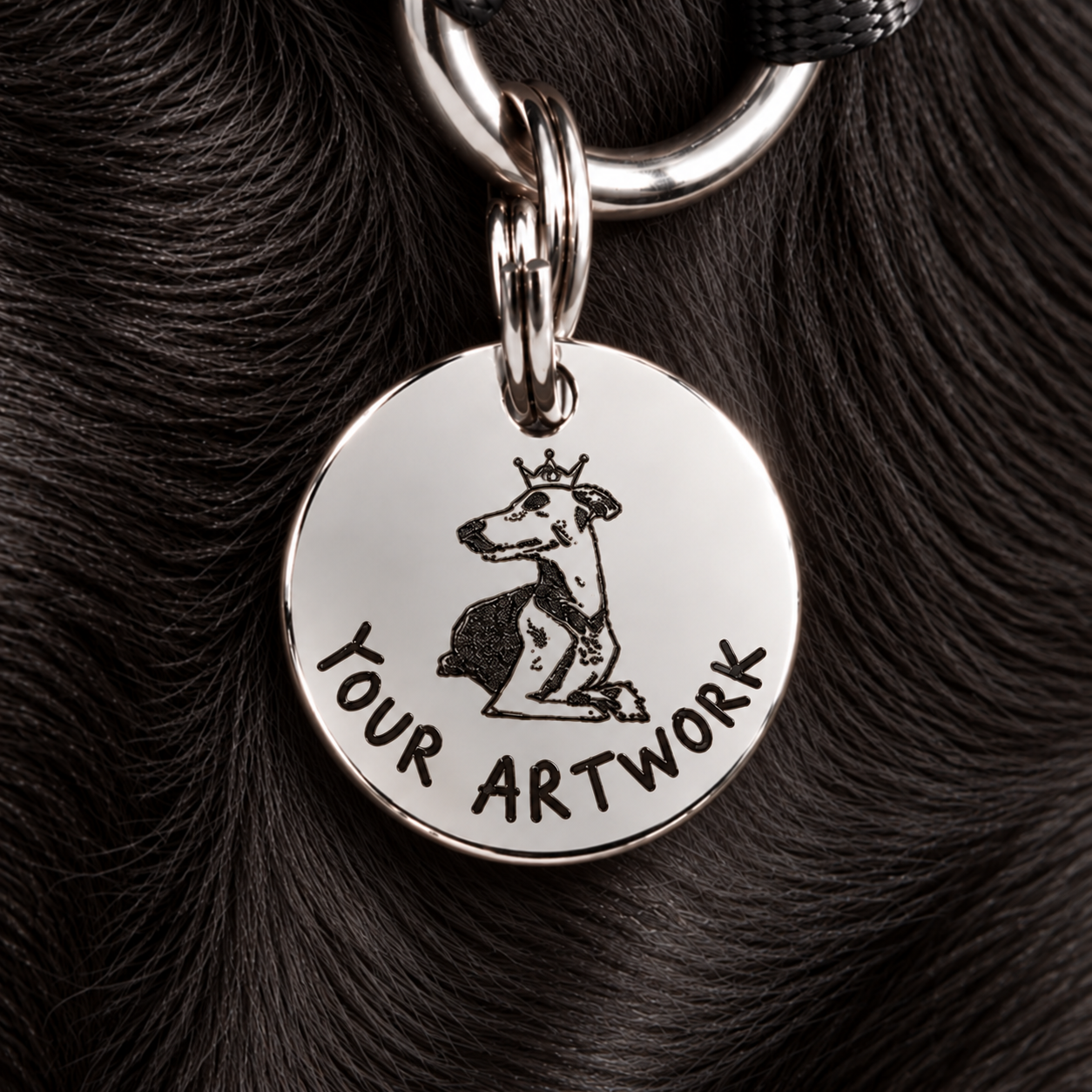 Personalised Stainless Steel Dog ID Tag – Design Your Own