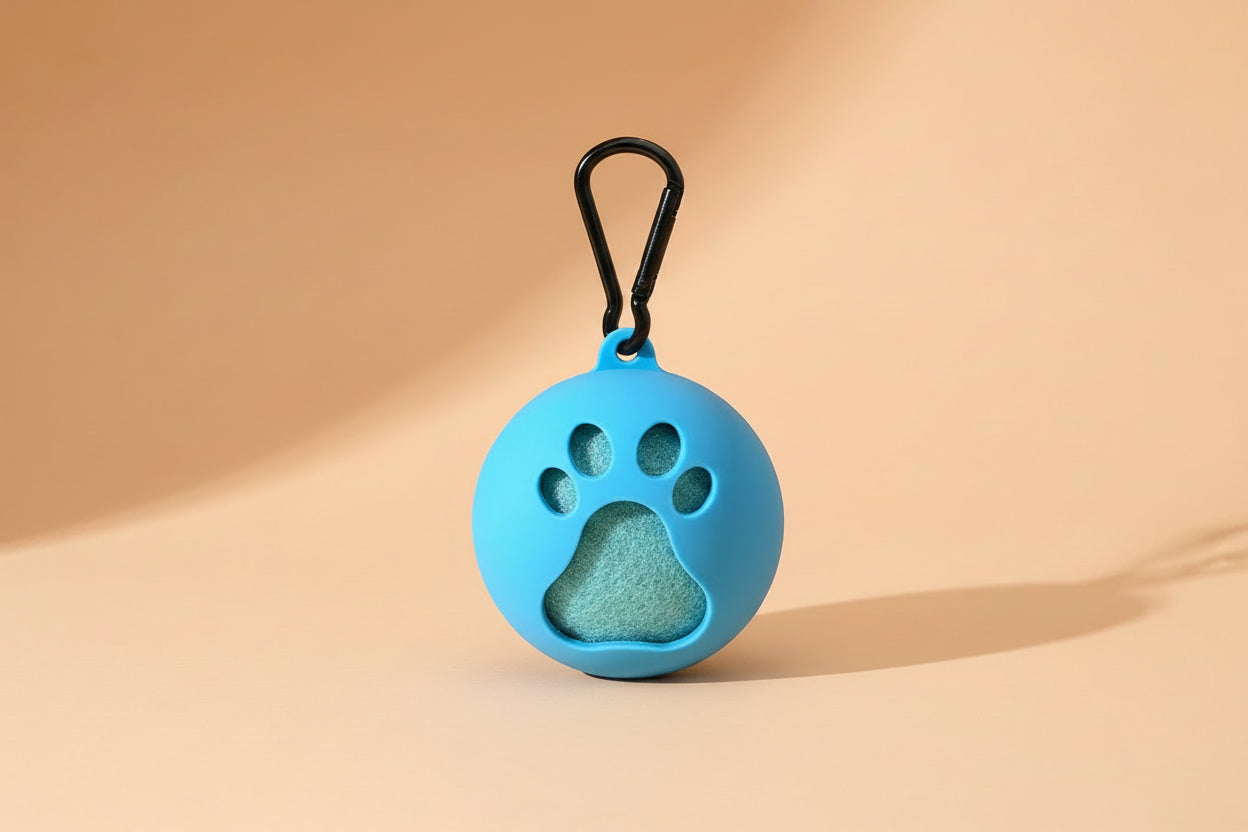 Dog_toy_tennis_Ball_in_Clip_on_case
