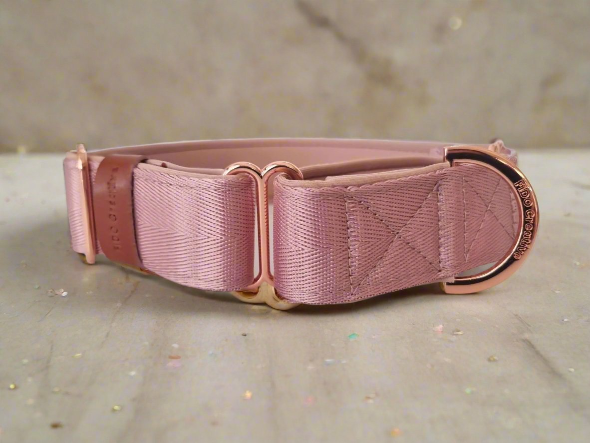 Dusty Rose Martingale Collar - Neoprene Padded