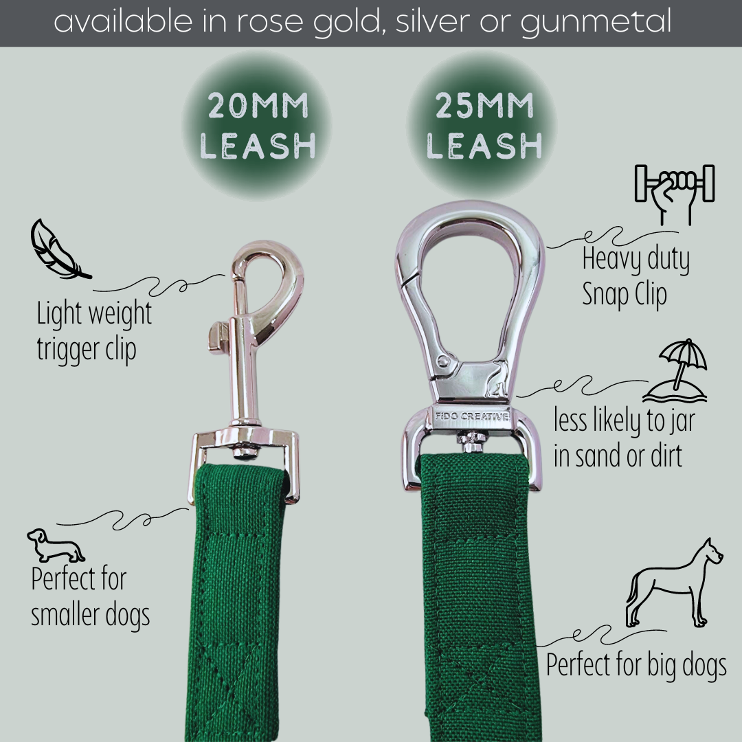 Forest Green dog leash