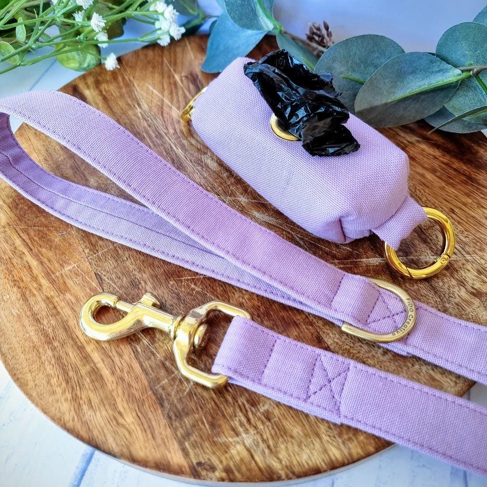 Pastel purple dog leash 