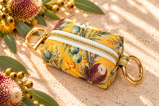 Mustard Banksia Dog Poop Bag Holder 🌼