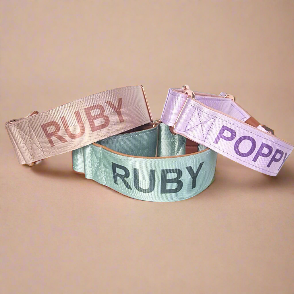 personalised martingale dog collars