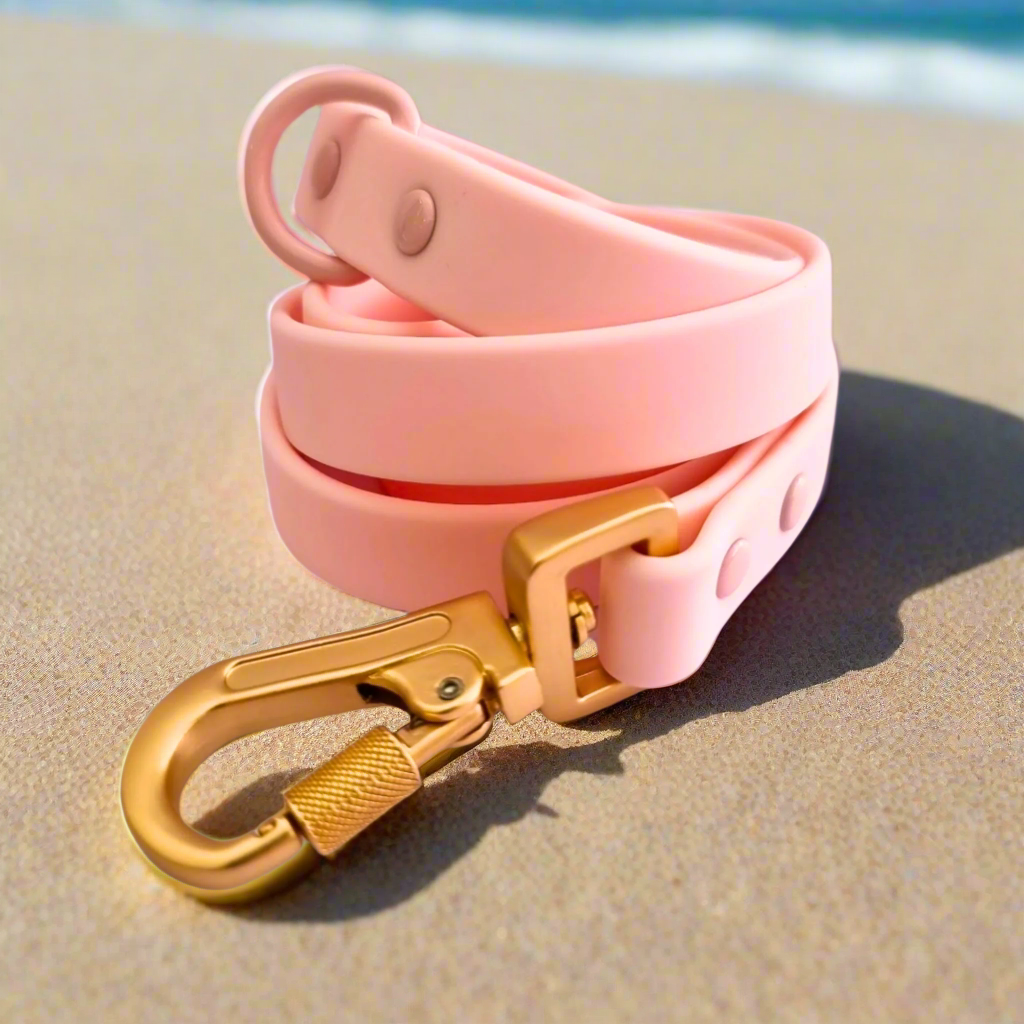 Pink Leach Waterproof Dog Leash - Pastel Pink - Made from beach friendly PVC ...
