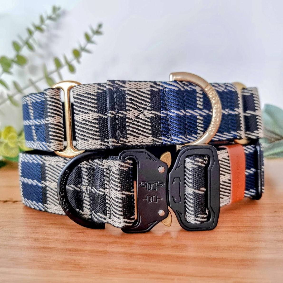 Scottish stewart tartan dog collars