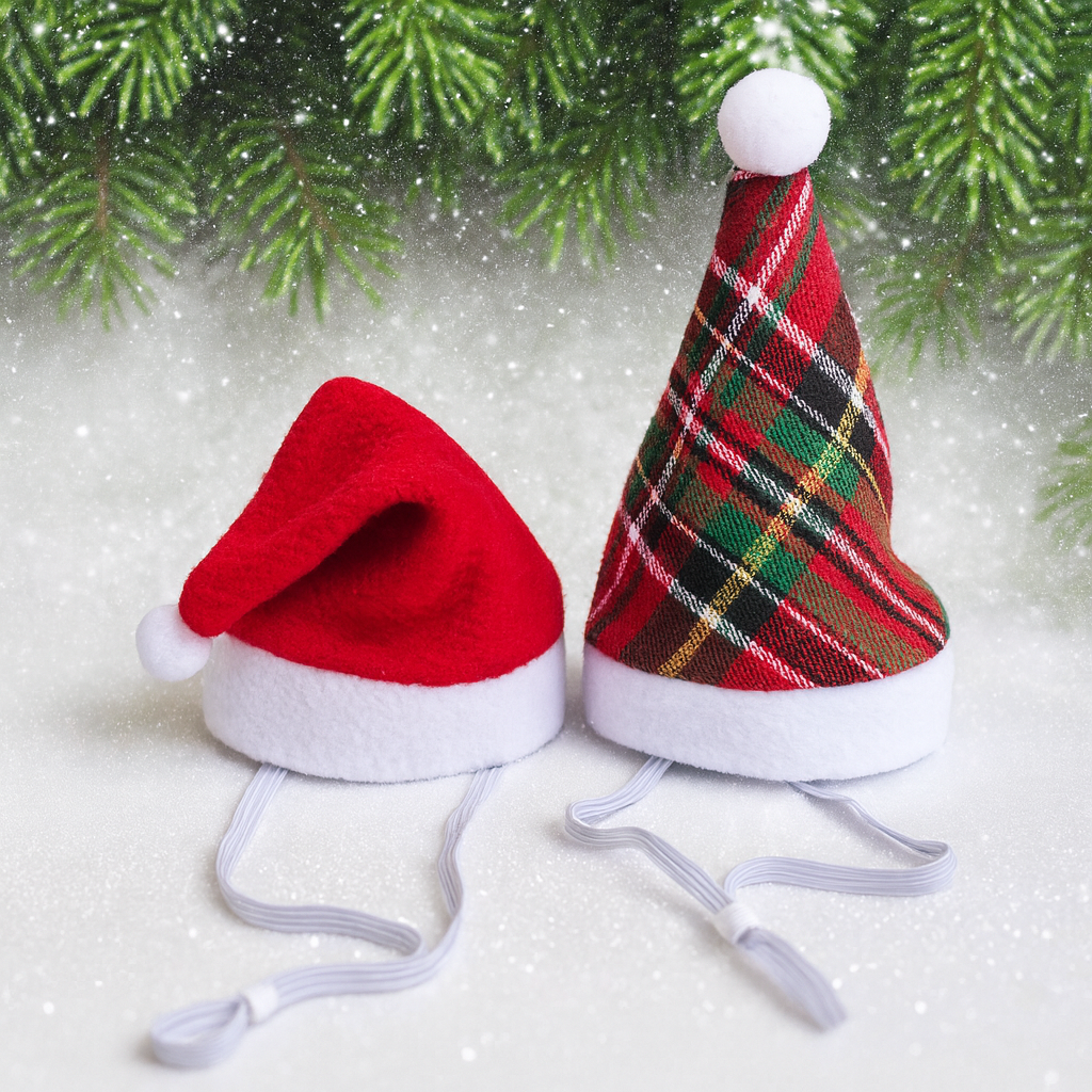 Pet santa hats