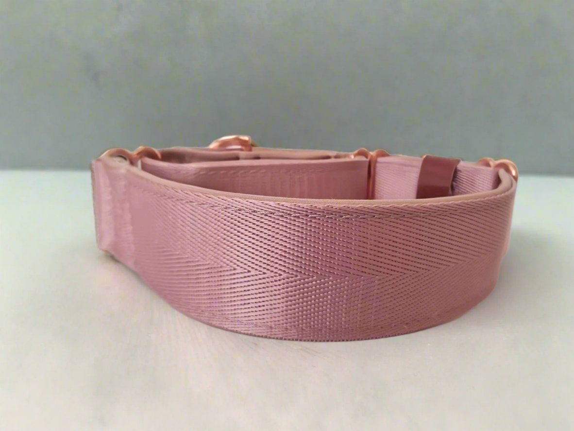 Dusty Rose Martingale Collar - Neoprene Padded