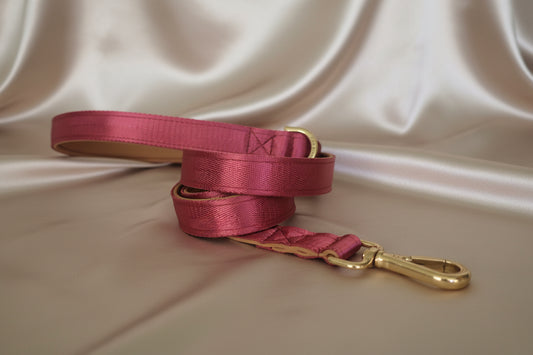 Maroon dog leash - Padded comfort