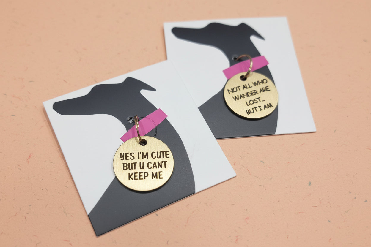 30mm Pet ID Tag - Yes Im cute