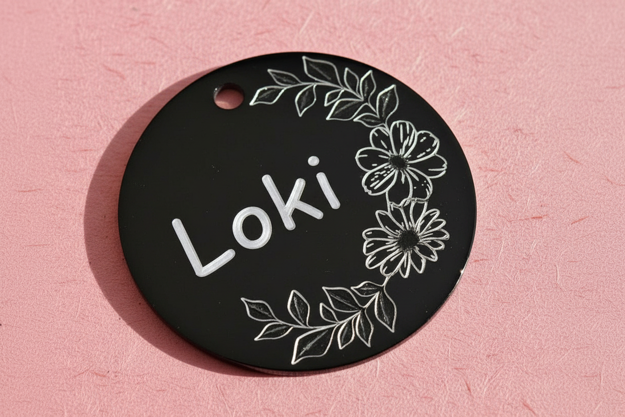 Pet ID tag - Layla Floral