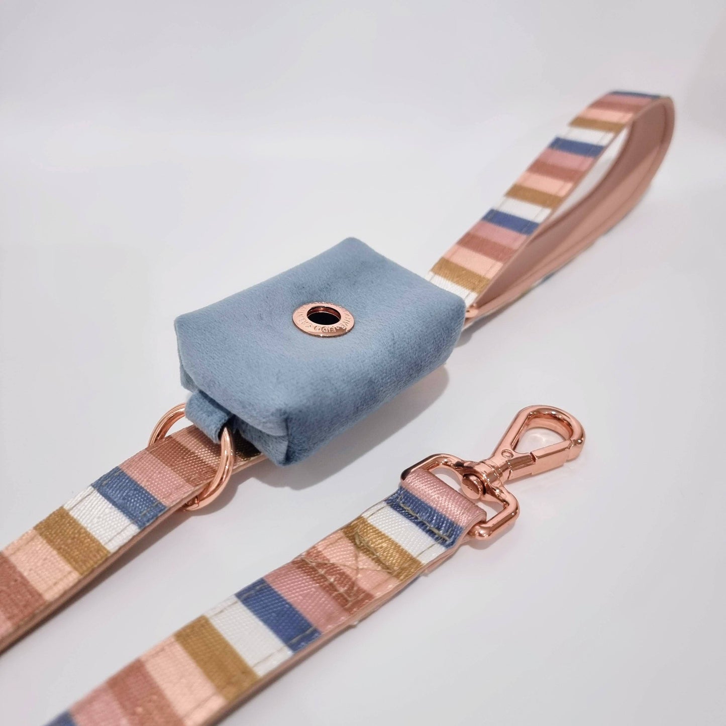 Nude Stripe Martingale collar - Padded