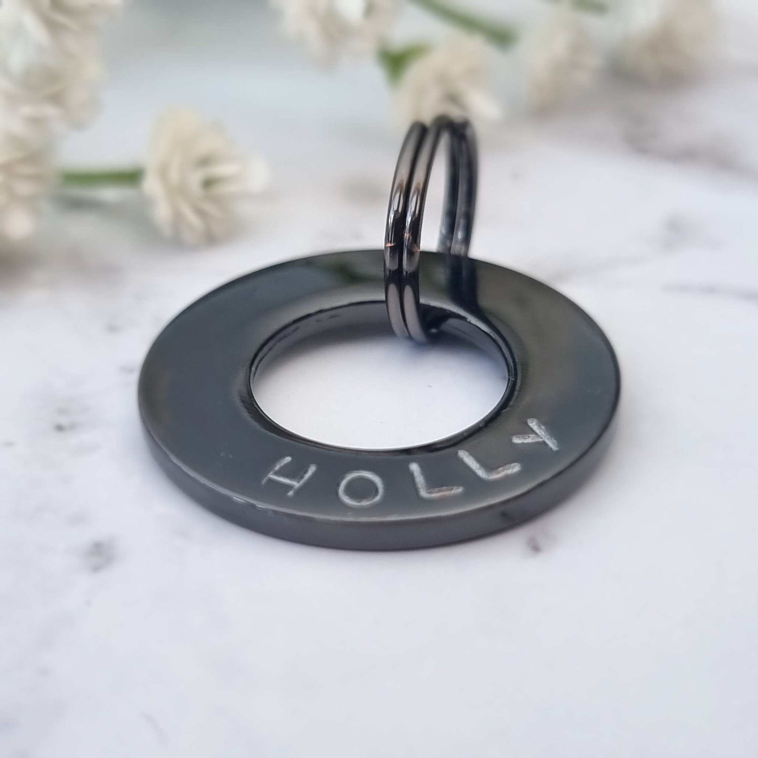 Dog id tag ring hotsell