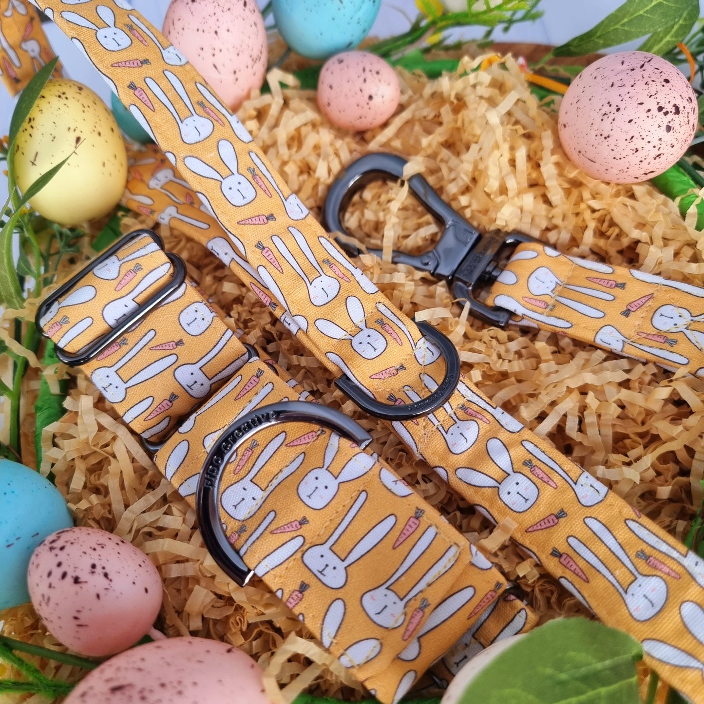Funny Bunny Easter martingale collar - Water resistant