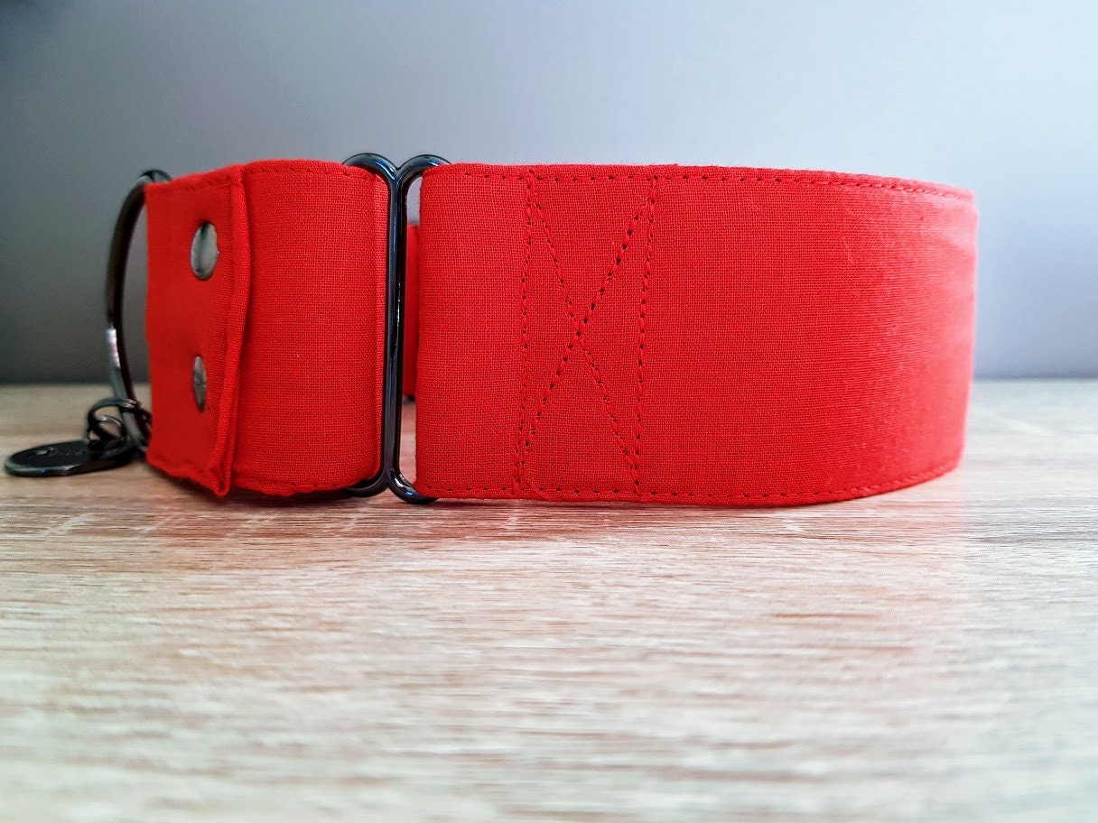 Ruby red martingale collar
