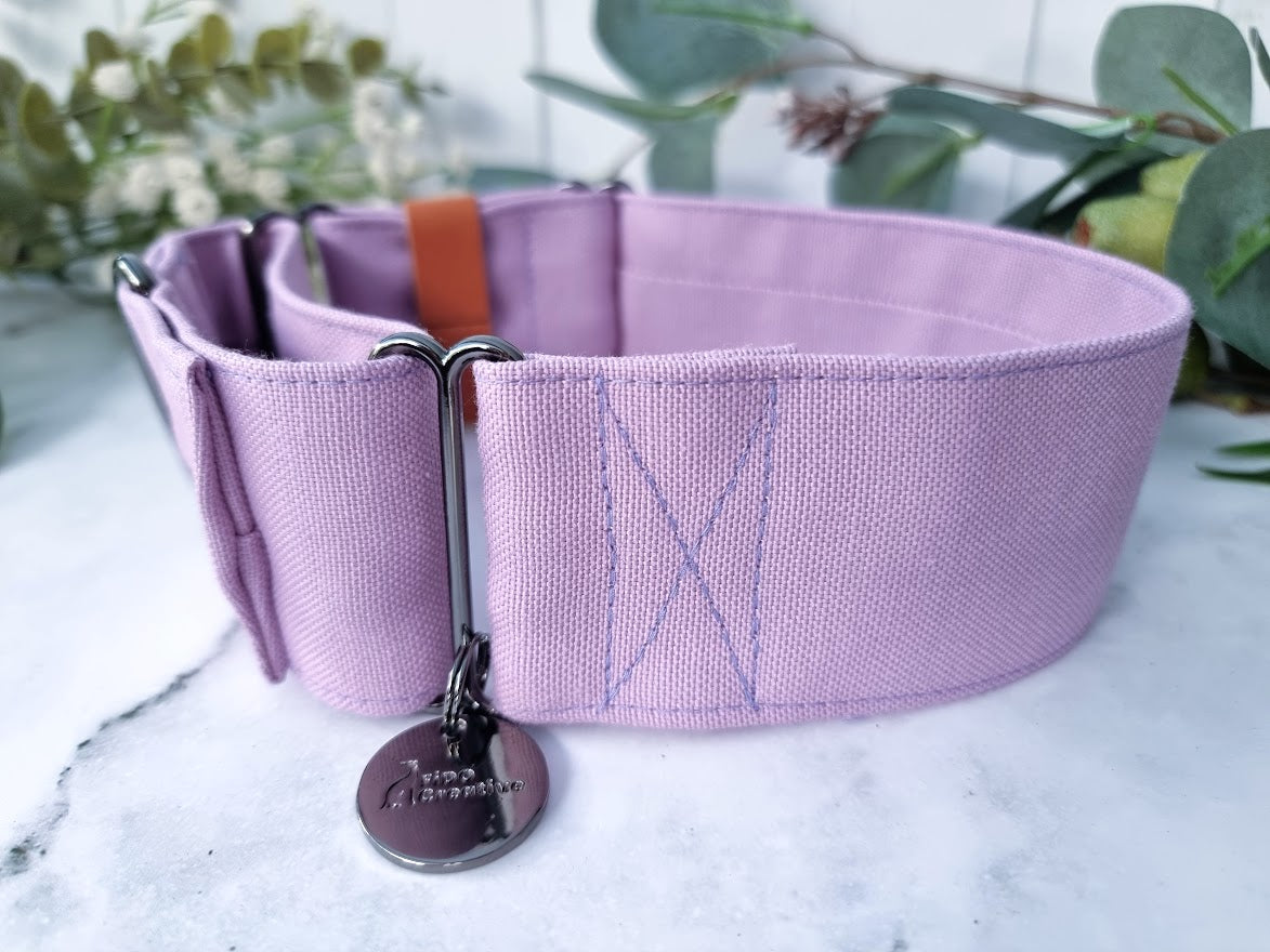 Lilac purple martingale collar - Water resistant